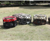 Jaula plegable portátil para perros y gatos, tienda de campaña Oxford, cerca octogonal, resistente al agua perrera, casa lavable para mascotas - details 1