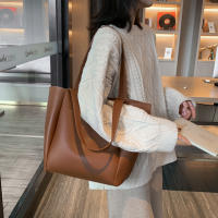 Bolso de mano informal de cuero suave para mujer, bolsa de hombro de gran capacidad con bolsillo exterior, Color sólido, alta calidad - details 14