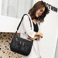 Bolso de hombro de nailon para mujer, bandolera impermeable con múltiples bolsillos, de gran capacidad, Oxford, de viaje - details 6