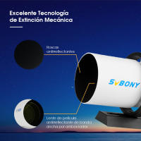 SVBONY-telescopio FMC de 50mm visor de guía con enfoque helicoidal Dual SV198 - details 2