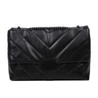 Bolso cruzado de cuero PU de hilo de lujo para mujer, bandolera con cadena, bolso de gran capacidad - details 22