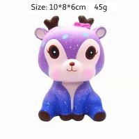 Bola de estrés de elevación lenta para niños, juguetes de comida para apretar, animales Kawaii, Jumbo, Squishy, unicornio, pastel, ciervo, Panda - details 12
