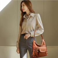 Bolso cruzado de cuero PU para mujer, bandolera de hombro Vintage, bolso Hobo de gran capacidad, bolso de viaje informal, bolso de mano - details 4