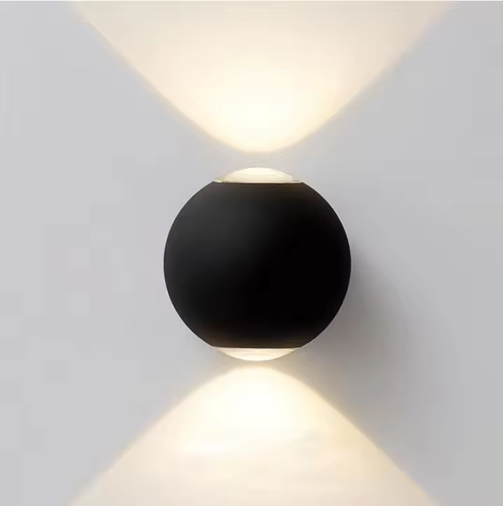 Lámpara de Pared al Aire Libre Moderna de Metal Luz Nocturna Impermeable para Balcón, Jardín, Pasillo Iluminación Exterior de 3000k - 1