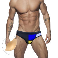 Jessborn bañadores triangulares a juego de colores para hombre, multicolor, patchwork, pantalones cortos para surfear en la playa, primavera caliente - details 0
