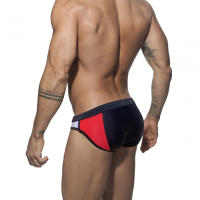 Jessborn bañadores triangulares a juego de colores para hombre, multicolor, patchwork, pantalones cortos para surfear en la playa, primavera caliente - details 2