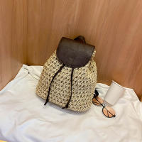 Mochila de Viaje para Mujer en Punto de Crochet con Diseño Boho Estilo Hueco Alhombrado para Hombro y Espalda Ideal para Playa y Verano - details 28