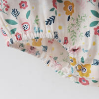 Mono sin mangas de algodón con estampado floral para bebé - details 9