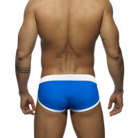 Jessborn calzoncillos de baño para hombre, bañador sexy de rayas gruesas, cintura baja, moda arcoíris, primavera y verano - details 3
