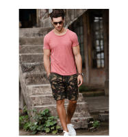 Camiseta para Hombres AIOPESON 100% Algodón Suave Fitness Verano Delgada Ropa de Casa Cuello Redondo Manga Corta Camiseta Sólida para Hombres - details 7