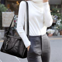 Bolso de mano con colgante de lujo para mujer, bandolera de cuero PU, de gran capacidad, con asa - details 0