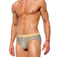 Jessborn-Calzoncillos de baño para hombre, bañador profesional de color sólido, sexy, a la moda, para playa - details 1