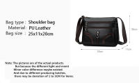 Bolso de hombro de cuero PU para mujer, bandolera versátil, Retro, Simple, informal, regalo para madre de mediana edad - details 1