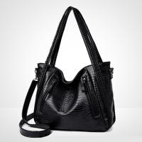 Bolso de mano de gran capacidad para mujer, bandolera de hombro de PU, Retro, de cocodrilo, para uso diario - details 12