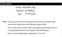 Bolso Vintage con correa de hombro para mujer, bandolera pequeña de cuero Pu, de viaje, con múltiples bolsillos - details 0