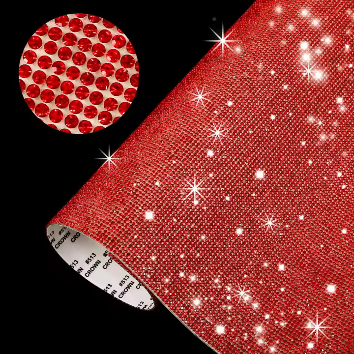 Pegatina de diamantes de imitación de cristal ostentoso para decoración de coche, pegatinas de gemas de purpurina autoadhesivas para coche y decoraciones de regalo, bricolaje, caliente - 1
