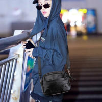 Bolso Vintage con correa de hombro para mujer, bandolera pequeña de cuero Pu, de viaje, con múltiples bolsillos - details 4