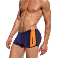 Jessborn bañador de ángulo plano para hombre, ropa de baño con estampado de Letras a juego de colores, Bóxer deportivo para fitness, pantalones cortos cómodos para playa, primavera caliente - details 4