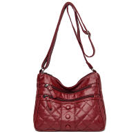 Bolso de Hombro de Cuero Suave Vintage para Mujer Gran Capacidad Bolso Cruzado de Moda Bolso de Mano de Lujo para Madre - details 15