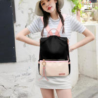 Mochila escolar de tela Oxford para mujer, bolso de hombro de Color caramelo, mochila de viaje para niña adolescente y niño - details 2