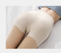 High Waist Women Safety Shorts Pants Seamless Nylon Panties Seamless Emptied Boyshorts Boxers Girls Body Slimming Underwear - details 20