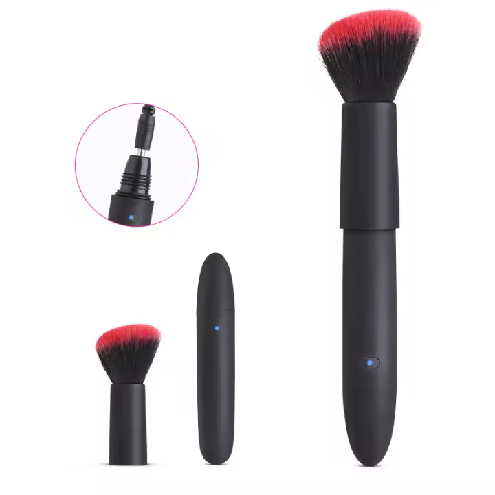 Vibrador tipo bala para mujer, punto G, pezón, clítoris, cepillo de maquillaje, vibradores, estimulador AV, varita mágica, masaje, juguetes sexuales, consolador, cepillo de maquillaje, vibrador para mujer, estimulador de clítoris y vagina, AV Magic Dildo - 1