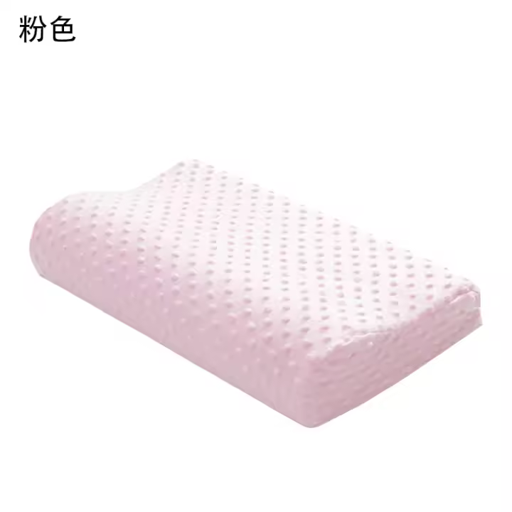 Almohada de Espuma de Memoria Rebote Lento para Cuidado de la Salud y Comodidad en Dormir NUBECOM Almohada Ortodóntica de Felpa Corta y Algodón de Memoria Forma Estándar Hecha en China - 1