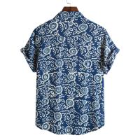 Camisa floral holgada y holgada informal para vacaciones en la playa de Hawaii - details 3