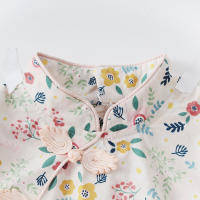 Mono sin mangas de algodón con estampado floral para bebé - details 5