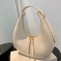 Bolso de Mujer de Lujo en Forma de Media Luna de Cuero PU Bolso de Hombro de Color Sólido Bolso Pequeño de Dumpling Diseño de Bolso de Axila - details 24