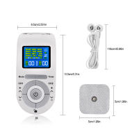 Unidad de máquina Tens de 12 modos, 4 almohadillas de electrodos para alivio del dolor, masaje de pulso, estimulación muscular EMS, Electroestimulador Tens - details 7