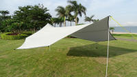 Vela de Sombra Impermeable Octagonal Grande 5.1x5.1m Venta de Campamento de Trompo de Sol para Jardín al Aire Libre Playa Turista - details 26