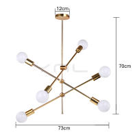 Lámpara de techo nórdica moderna, accesorio de iluminación para el hogar, sala de estar, dormitorio y comedor, E27 - details 3