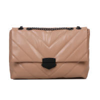 Bolso cruzado de cuero PU de hilo de lujo para mujer, bandolera con cadena, bolso de gran capacidad - details 23