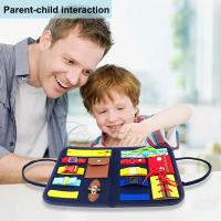 Juguetes Montessori para bebé, tablero ocupado, hebilla de bebé, botón de cremallera, herramienta de entrenamiento con cordones, Juego de desarrollo sensorial para niños pequeños - details 27