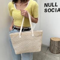 Bolso de paja tejido de gran capacidad para mujer, bolsa de mimbre hecha a mano, bolso de playa, bolso de hombro de paja para vacaciones - details 4