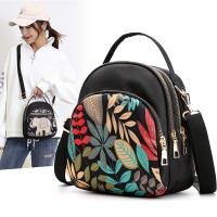 Mochila con estampado de moda para mujer, bolso cruzado de nailon de gran capacidad, multicapa, mochilas escolares, mochila de viaje impermeable - details 5