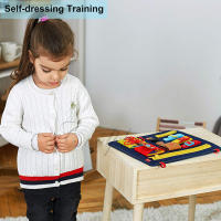 Juguetes Montessori para bebé, tablero ocupado, hebilla de bebé, botón de cremallera, herramienta de entrenamiento con cordones, Juego de desarrollo sensorial para niños pequeños - details 23