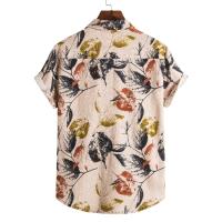 Camisa floral holgada y holgada informal para vacaciones en la playa de Hawaii - details 51