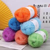 Lana de seda de vidrio de 100g, hilo de ganchillo para tejer a mano, hilo práctico para tejer a mano, manualidades, muñeca, suéter, sombrero, bolsa - details 7