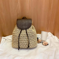 Mochila de Viaje para Mujer en Punto de Crochet con Diseño Boho Estilo Hueco Alhombrado para Hombro y Espalda Ideal para Playa y Verano - details 26