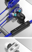 VAORLO 4D Dual Drive Hifi Heavy Bass Music Wired Earphones Stereo In-Ear 3.5MM AUX With Mic Earbuds Sports Music Gaming Headsets - details 15