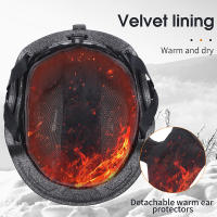 WEST BIKING-casco de esquí y Snowboard para hombre y mujer, gorro de seguridad ajustable para bicicleta eléctrica y motocicleta, cálido para invierno - details 5