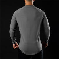 Camiseta de Algodón con Mangas Raglan Cómoda para Entrenamiento de Primavera/Otoño - details 4