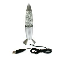 Rocket-Lámpara de Lava multicolor 3D, luz LED RGB con purpurina, ambiente de fiesta, regalo de Navidad, mesita de noche - details 3