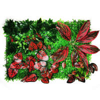Decoración de Pared de Césped Artificial 40*60cm Ideal para Bodas y Hogares - details 1