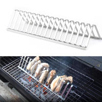 Parrilla de barbacoa de acero inoxidable, accesorio portátil para pícnic al aire libre, picar pescado - details 3