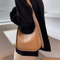 Bolso de hombro Vintage de media luna para mujer, bolso de axila de cuero suave, bolso cruzado, marcas de lujo, nuevo - details 6