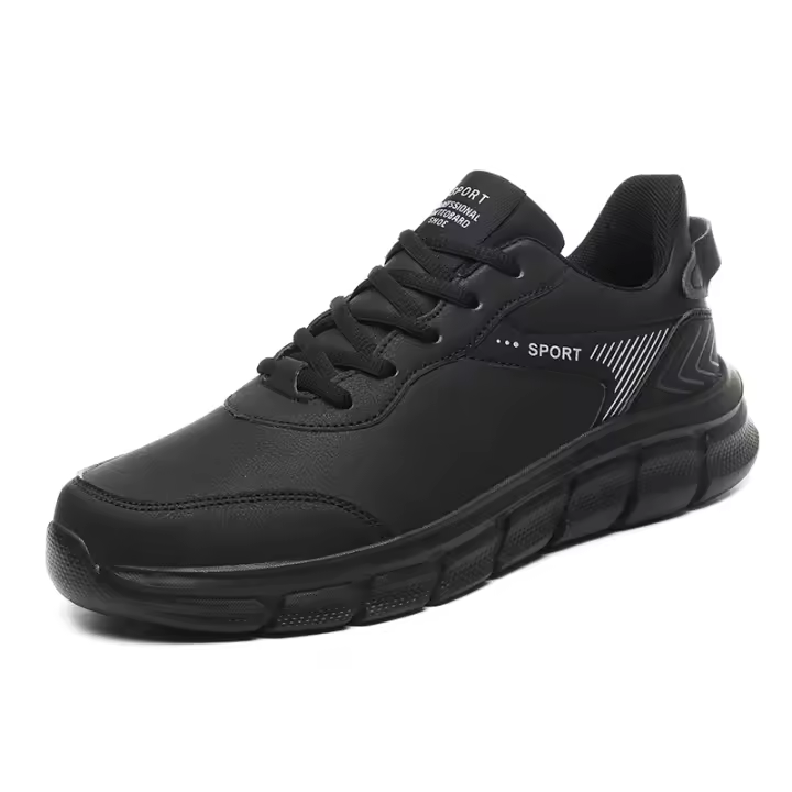 Zapatillas de deporte informales para Hombre, Zapatos de cuero impermeables a la moda, ligeros y antideslizantes, novedad - 1