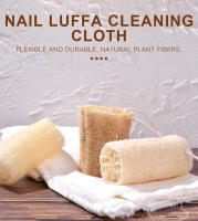Kit de Manicura de Loofah Natural KADS 4Pcs Cepillos de Limpieza de Uñas y Exfoliación Corporal - details 0